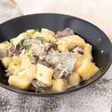 Gnocchi di Patate con Funghi Secchi
