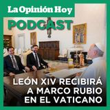 Marco Rubio visitará a León XIV en el Vaticano.