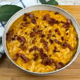Risoni zucca e guanciale