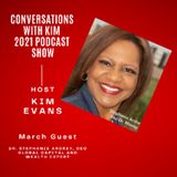 Episode #17:1 Health is Wealth, Dr. Stephanie Ardrey.  Welcome to Inspired Conversations Podcast Show with Host, Kim Evans.