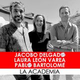 29. Jacobo Delgado, Laura León Varea y Pablo Bartolomé, guionistas de LA ACADEMIA