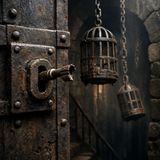 Metal key snaps inside lock