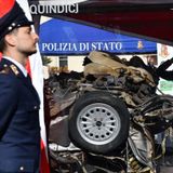 Arriva a Vicenza l’auto della scorta del giudice Falcone, segno del sacrificio della Polizia di Stato