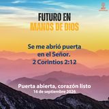 Puerta abierta, corazón listo ~ Devocional de Jóvenes ~ 16 de septiembre 2026