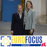 Metsola e Meloni all’assemblea di Confindustria, l’alleato Europa