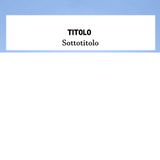 Introduzione | Titolo