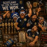 The ‘Tartan Army' drinks their flight and Boston dry