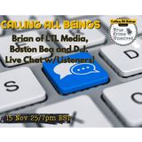 Saturday LIVE Chat w/Brian LTL, Boston_Bea & D.J. - who's blocking the Sidebars_