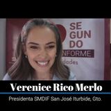Entrevista Segundo Informe de Verenice Rico Merlo, Presidenta del SMDIF de San José Iturbide