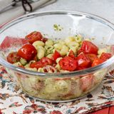 PASTA FREDDA CON PESTO DI BASILICO E POMODORINI