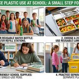 How to reduce plastic at school