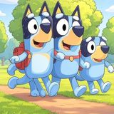 🎒Bluey y Bingo en la Gran Carrera de Mochilas🌟Audiocuentos