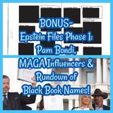 BONUS- Epstein Files Phase 1: Pam Bondi, MAGA Influencers & Rundown of Black Book Names!