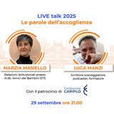 FarisTALK 2025: ospite Luca Manzi - Le parole dell'accoglienza
