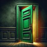 25 - Behind the Green Door by Mildred A  Wirt Benson