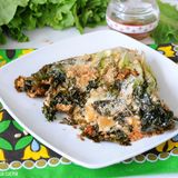 Radicchio verde farcito gratinato al forno