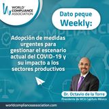 E45 Dato Weekly: Adopción de medidas urgentes para gestionar el escenario actual del COVID-19