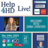 Welcome to Help 4 HD, Anna Lunsford!