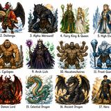STRONGEST MYTHICAL CREATURE OF EACH RACE IN MYTHOLOGY