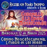 🔴 CORONILLA A LA DIVINA MISERICORDIA DE HOY MIERCOLES 12 DE MARZO 2025. IGLESIA CATOLICA 🙏 REZAR EN TODO TIEMPO. TIEMPO DE CUARESMA.     