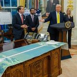 'His entire project is about himself' reaction to Trump's massive arch