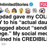 My stepdad gave my COLLEGE MONEY to his _actual daughter