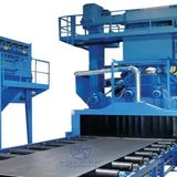 Shot blasting machine for steel industry