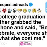 At my college graduation party_ my mother grabbed the microphone and said [FULL STORY]