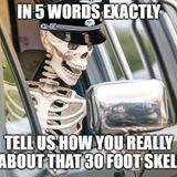 Dumb Ass Question: Tell Us How You Really Feel About the Giant Skeletons in 5 Words