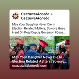 May Your Daughter Never Die In Election Related Matters, Sowore Goes Hard On Kogi Deputy Governor #OsazuwaAkonedo #Freekogi2 #HarassBuhariOu