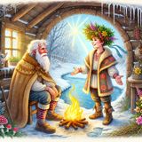 De Wintergeest en zijn bezoeker | Winterse Verhalen