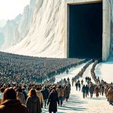 Due to overpopulation, the government sends 15 billion to "heaven"