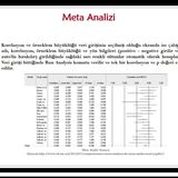 Bilim Felsefesi ve Metodoloji Ders 10: Farklılık Testleri ve Meta Analizi