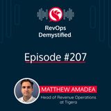 Goal vs Task-Oriented RevOps Processes with Matthew Amadea, Head of Revenue Operations at Tigera