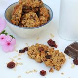 Biscotti con fiocchi d'avena e frutta secca