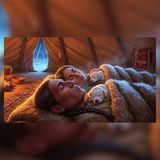 Inside a Tipi on a Freezing Night | Relaxing History for Sleep