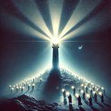 Jesús declara: "Vosotros sois la luz del mundo; una ciudad asentada sobre un monte no se puede esconder."