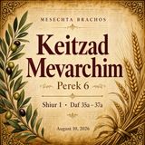 Mesechta Brachos 6th Perek Shiur 1 – 35a - 37a August 10, 2026