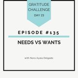 #135 GRATITUDE: Needs vs Wants