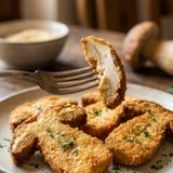 Funghi porcini impanati e fritti: croccanti e dorati