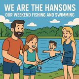 We Are the Hansons: Our Weekend Fishing and Swimming Adventure
