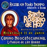SANTO ROSARIO DE HOY, MIERCOLES 11 DE JUNIO 2025 🌹 MISTERIOS GLORIOSOS.🌹 Rezar en todo tiempo