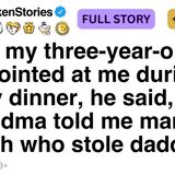 When my three-year-old son pointed at me during family dinner_ FULL STORY