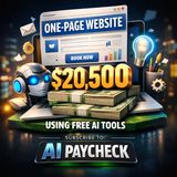 How I Achieved $20500 with a One-Page Website Using Free AI Tools