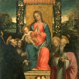 Francesco Verla, Madonna con Gesù Bambino in trono e santi