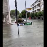 Violento e lungo nubifragio sulla costa del Veneto orientale. Caorle e Bibione allagate