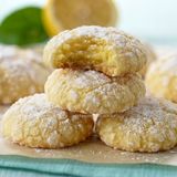 BISCOTTI MORBIDI AL LIMONE - LEMON CRINKLE COOKIES