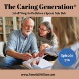 List of Things to Do Before a Spouse Gets Sick