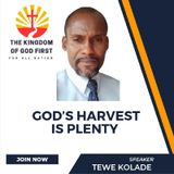 GOD’S HARVEST IS PLENTY