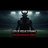 El campo de futbol Tiene una lista de reglas extrañas